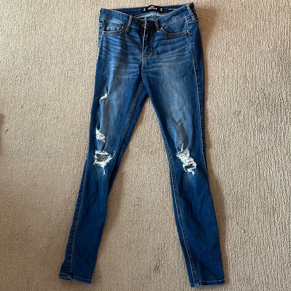 Hollister Low Rise Super Skinny Crop Jeans